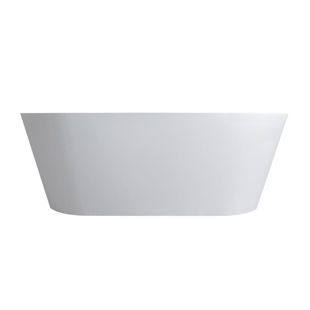 67 Inch Freestanding Solid Surface Soaking Bathtub