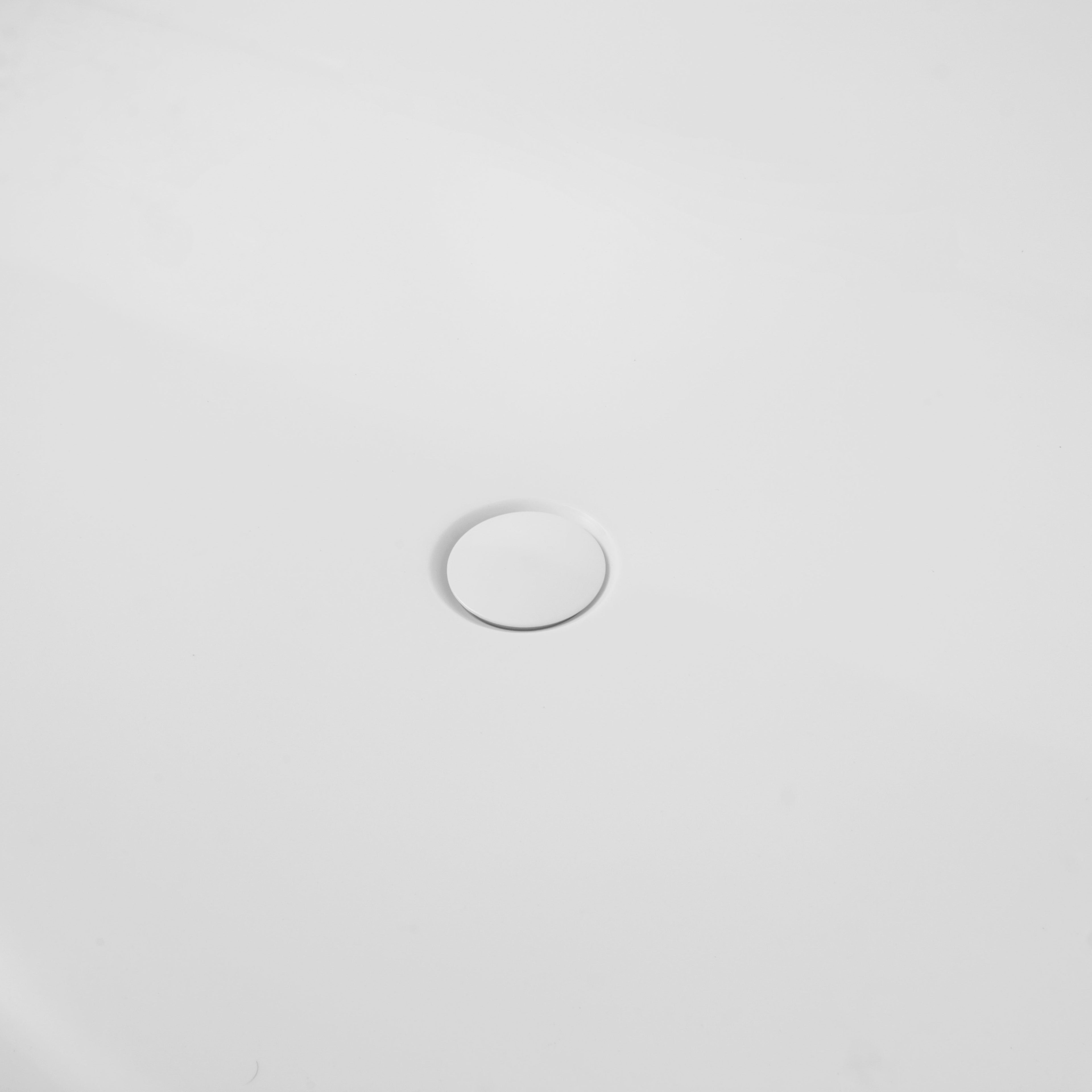 65 Inch Freestanding Solid Surface Soaking Bathtub