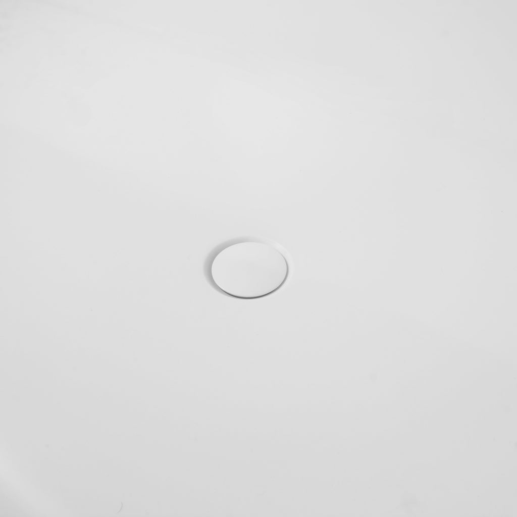 71 Inch Freestanding Solid Surface Soaking Bathtub