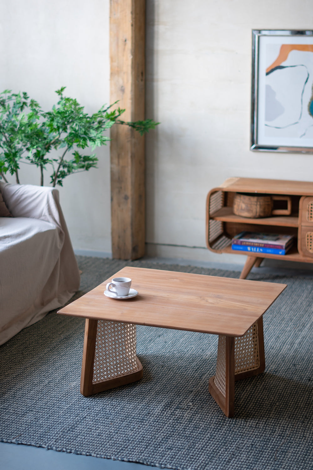 27.6" Teak Coffee Table