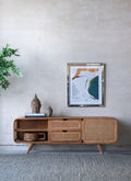 59x15x20" Teak Cabinet