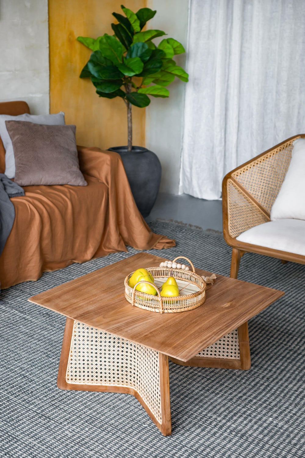27.6" Teak Coffee Table