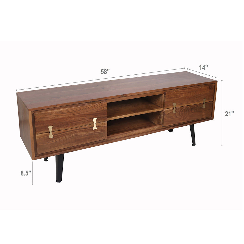 Asther Acacia Wood TV Cabinet