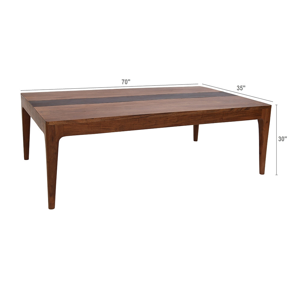 70x35x30" Wood Dining Table