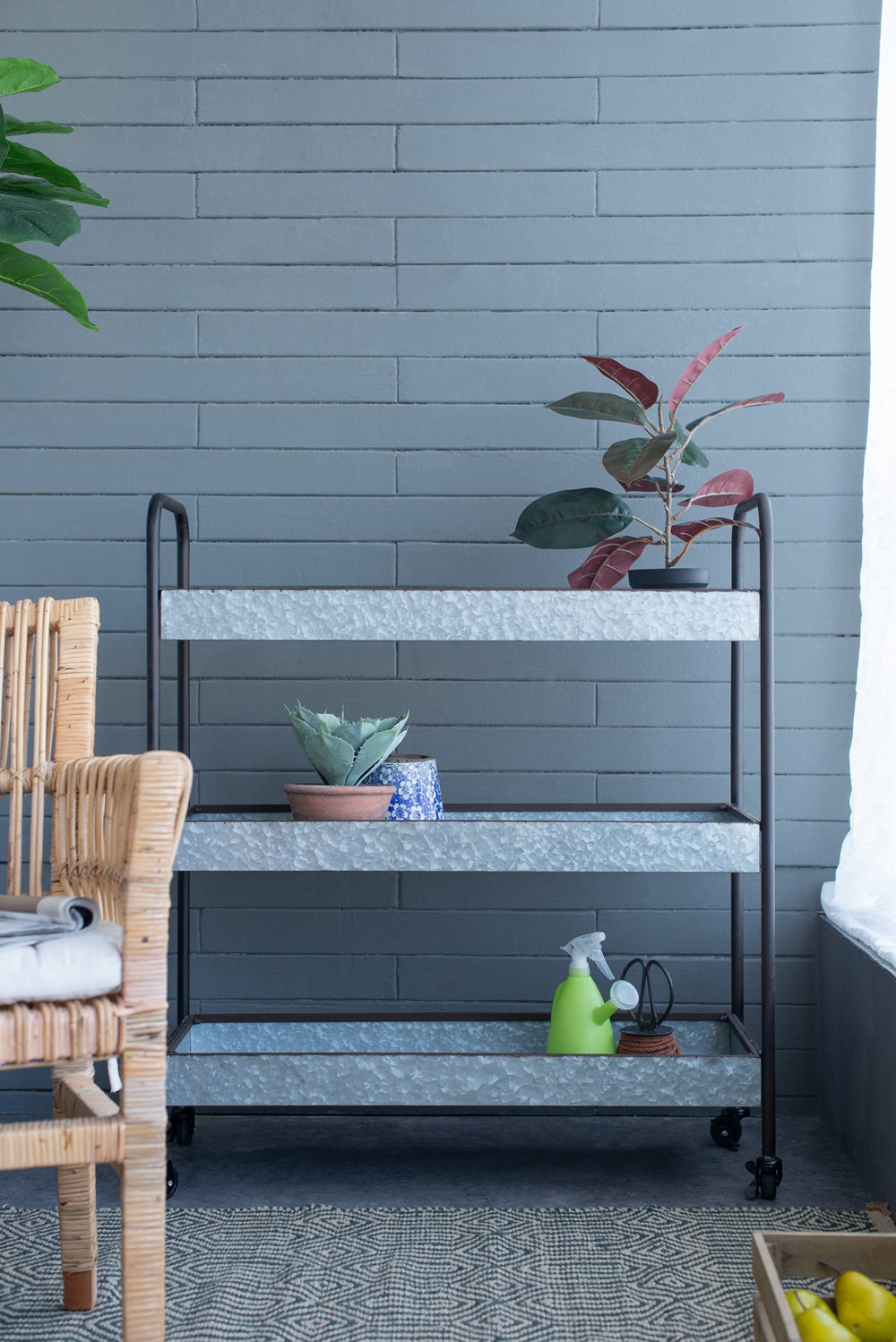 Homestead Galvanized Shelf Display - 3-Tier