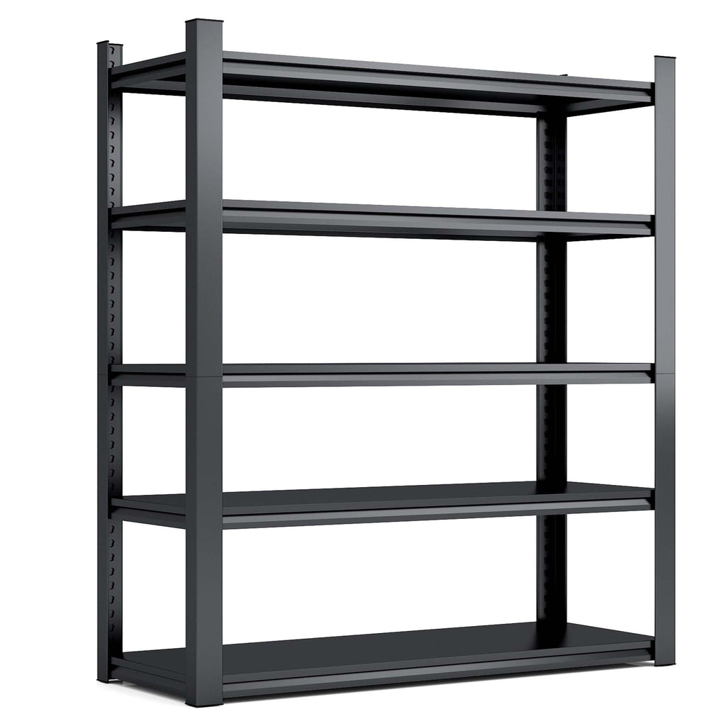 72"H 5 Tier Metal Shelves for Heavy Duty Storage