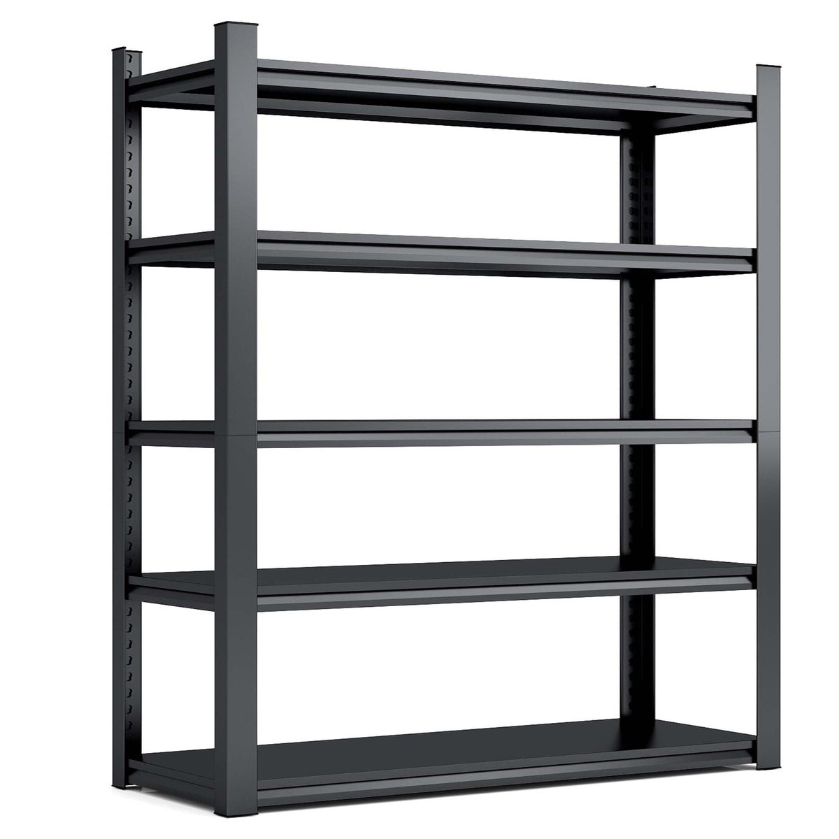 72"H 5 Tier Metal Shelves for Heavy Duty Storage