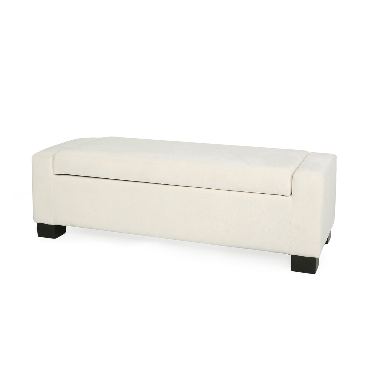 50" Ottoman Bench in Textured Fabric