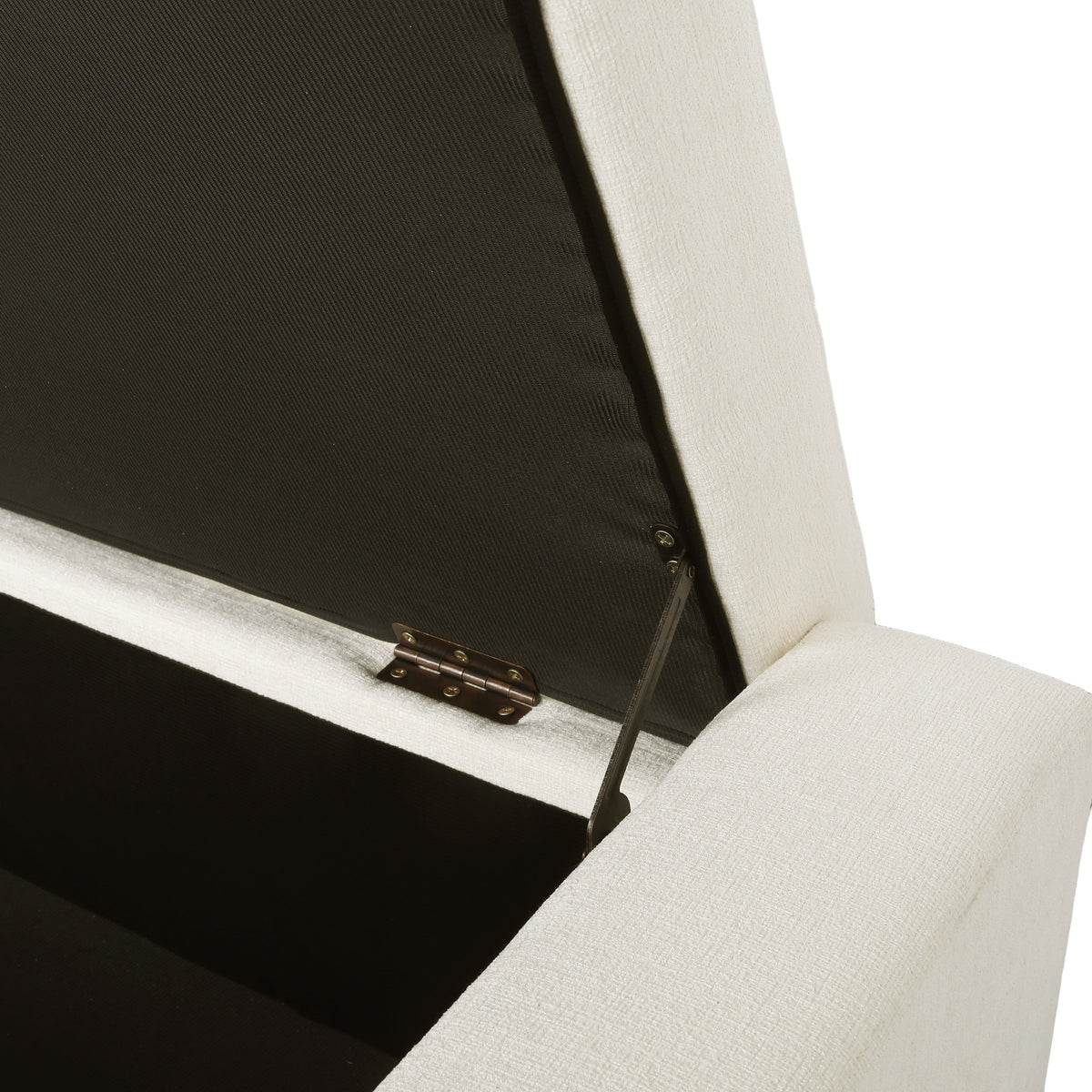 50" Ottoman Bench in Textured Fabric