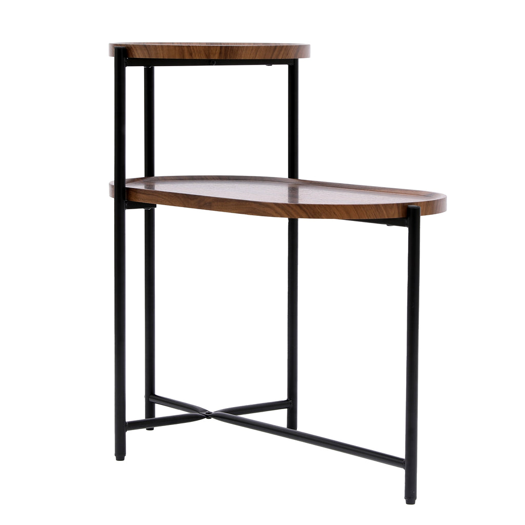 Small Coffee Tables: 2-Tier Modern Sofa Side Table