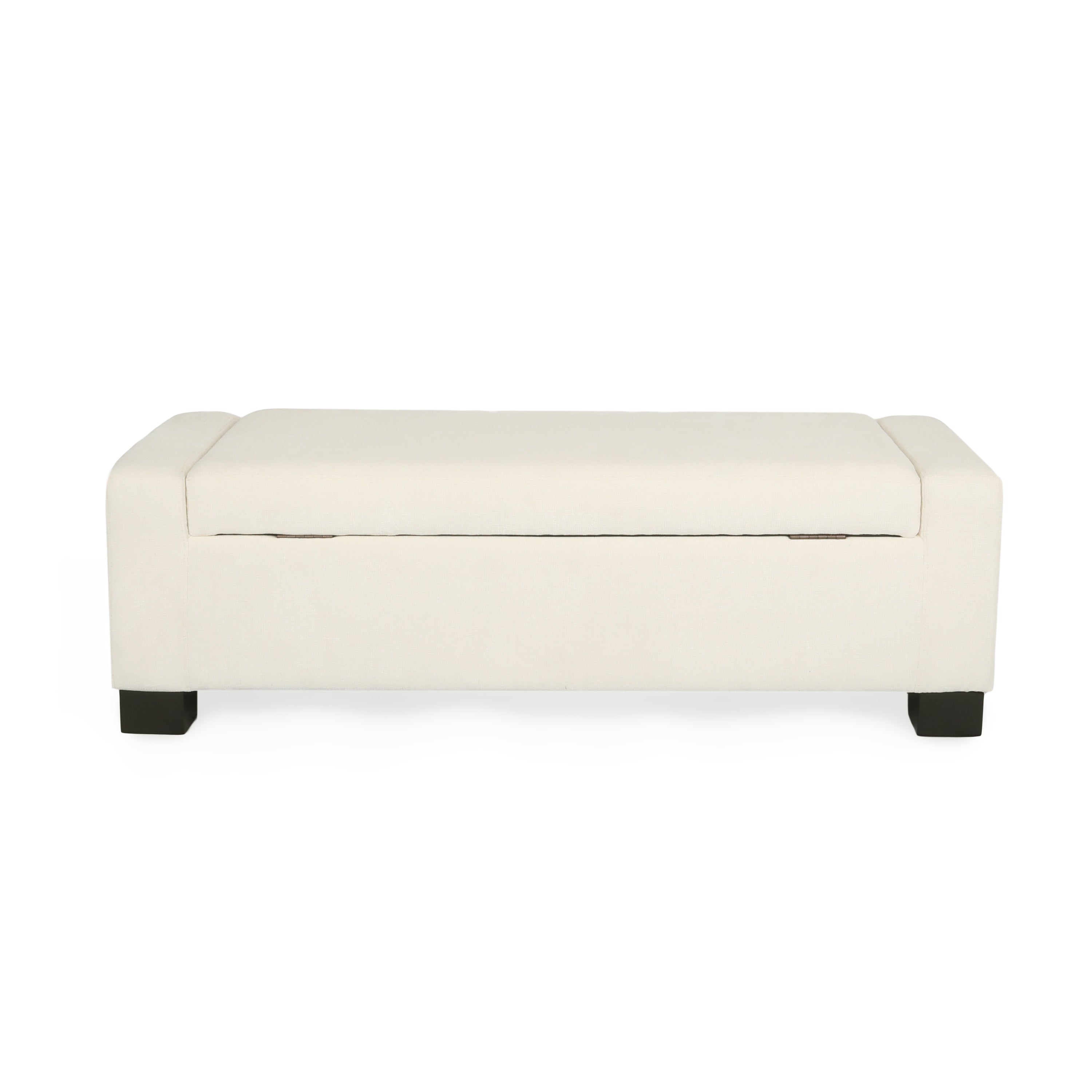 50" Ottoman Bench in Textured Fabric
