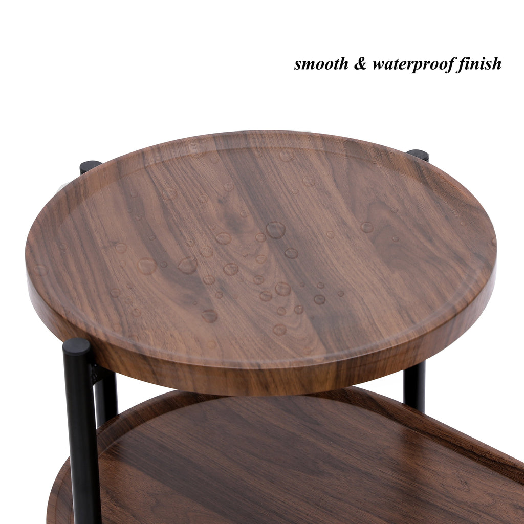Small Coffee Tables: 2-Tier Modern Sofa Side Table
