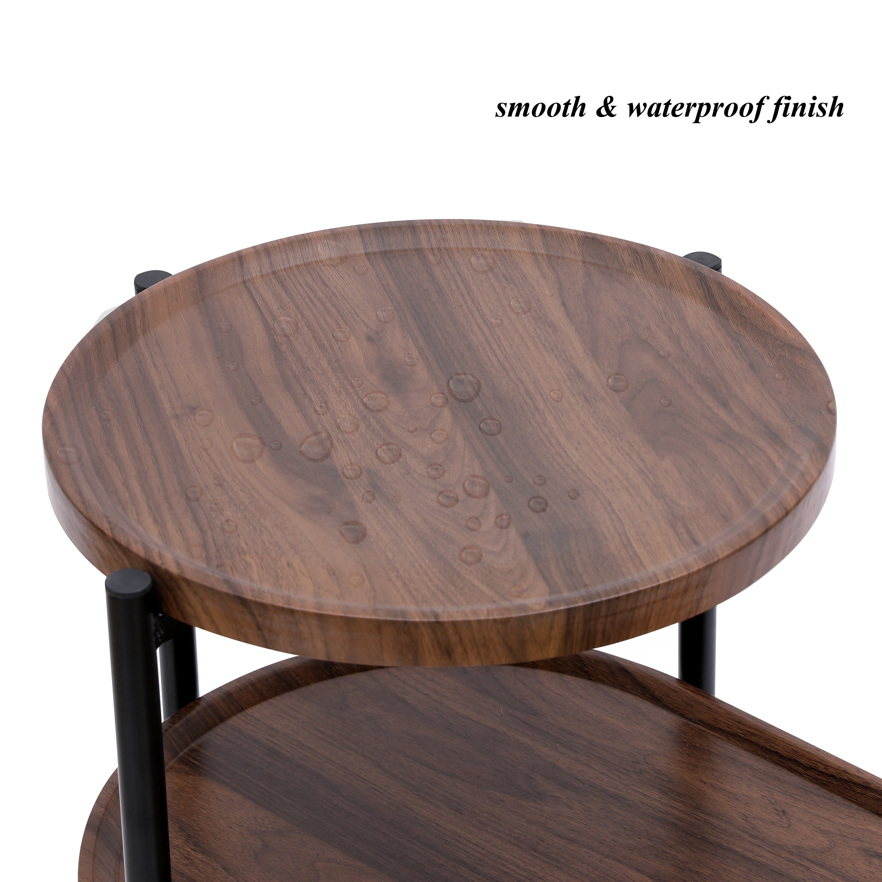 Small Coffee Tables: 2-Tier Modern Sofa Side Table