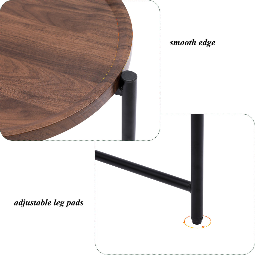 Small Coffee Tables: 2-Tier Modern Sofa Side Table