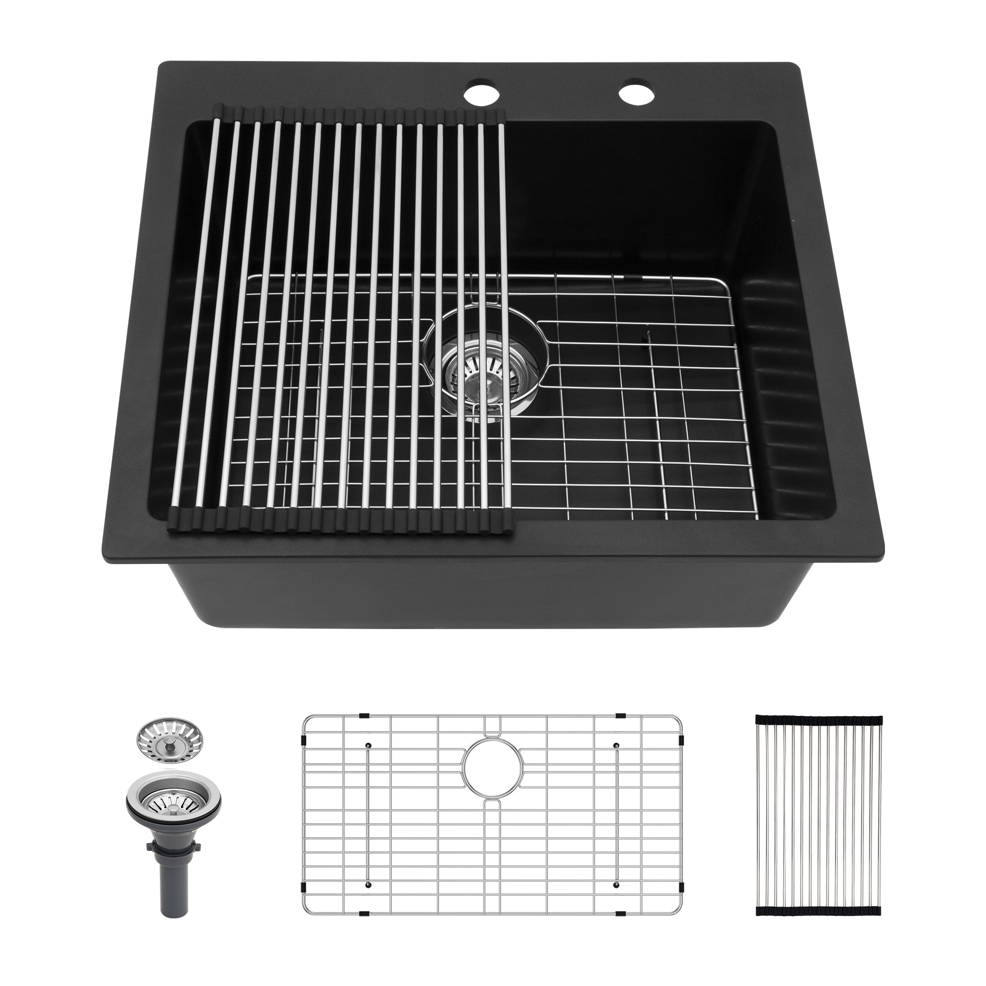 Quartz Kitchen Sink - 25" x 22" x 9.65"