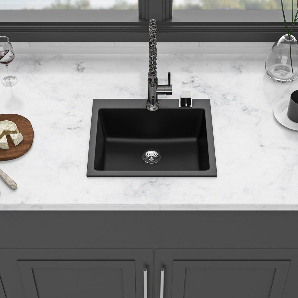 Quartz Kitchen Sink - 25" x 22" x 9.65"