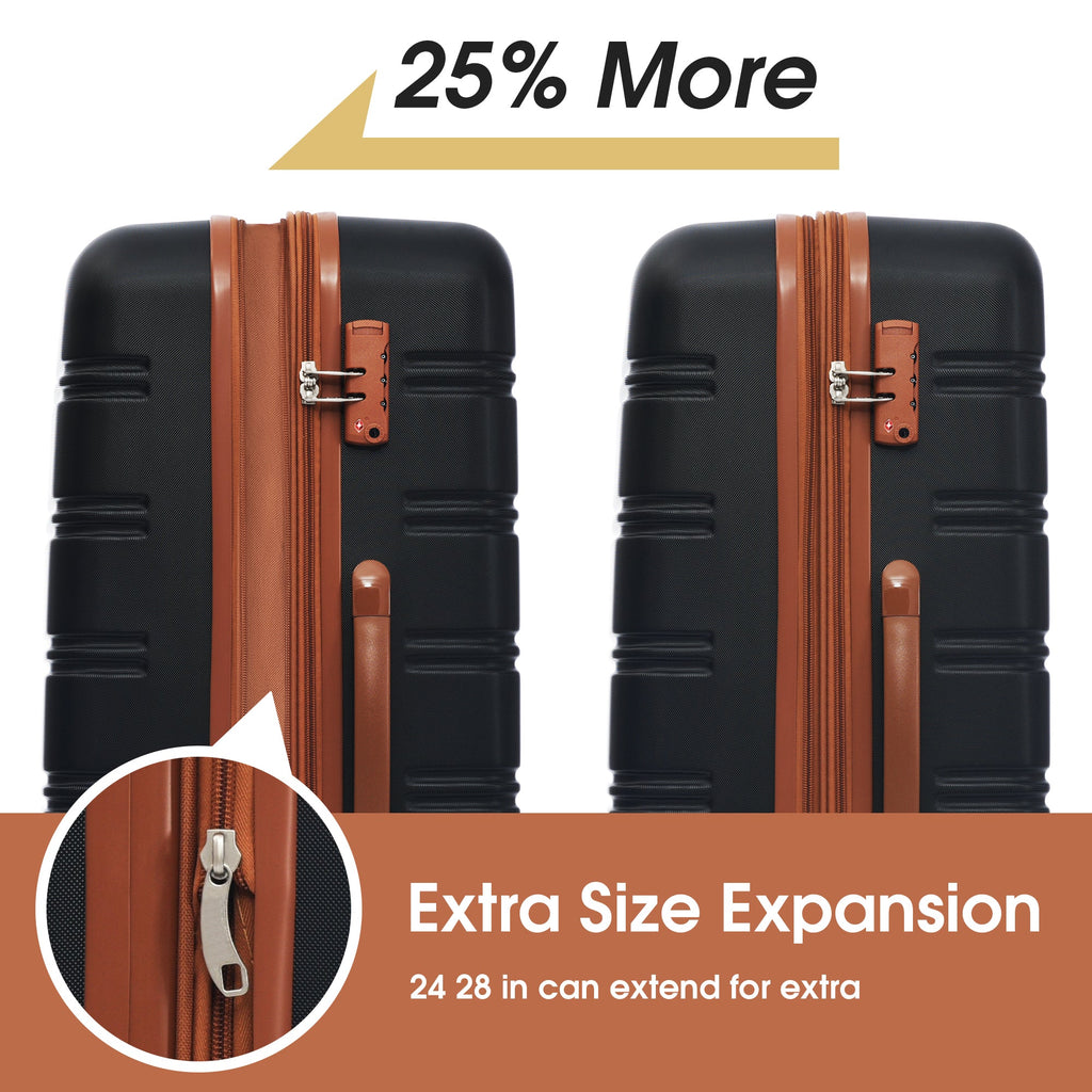 Hardshell Luggage Sets 2Pcs + Bag Spinner Suitcase