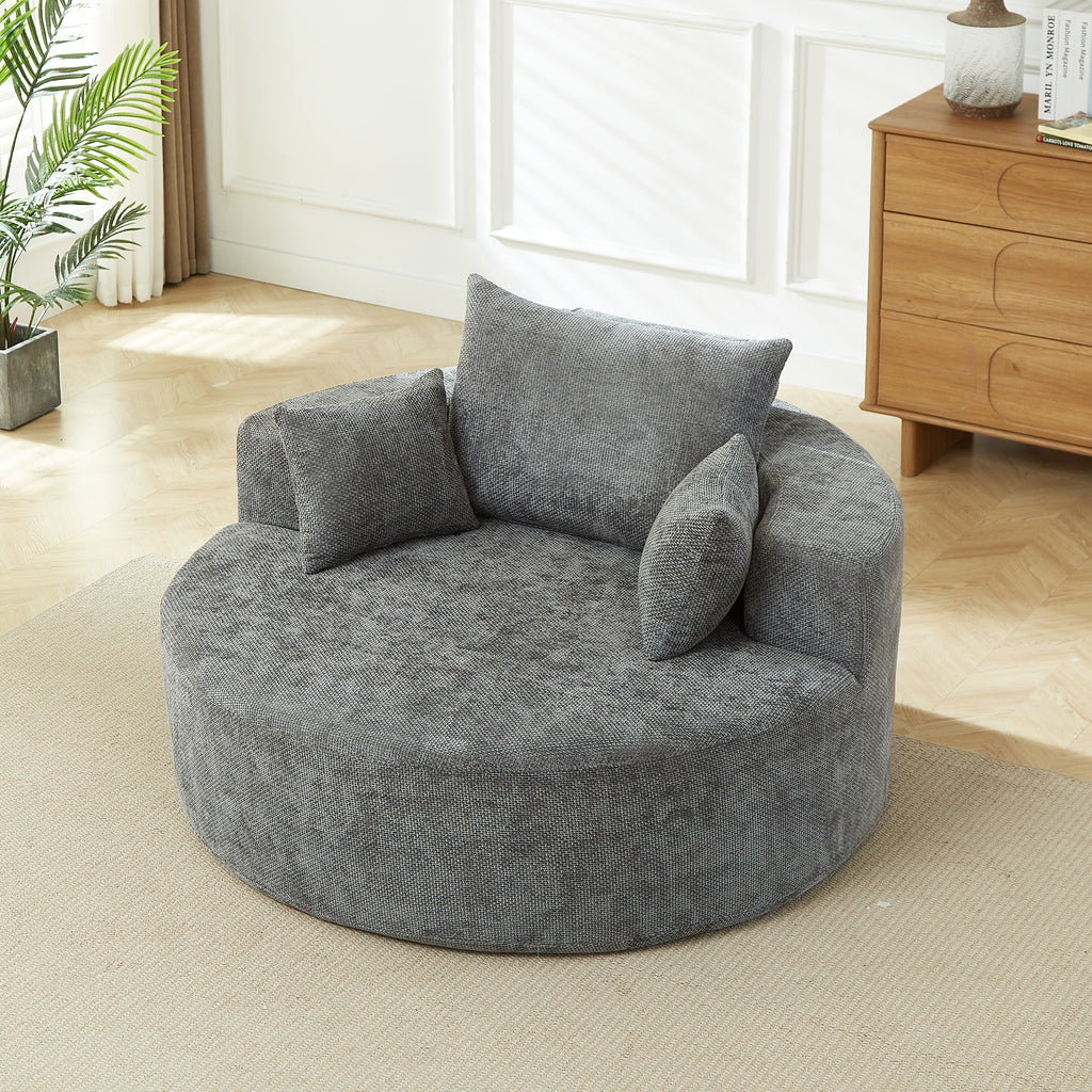 Chenille Sponge Single Sofa