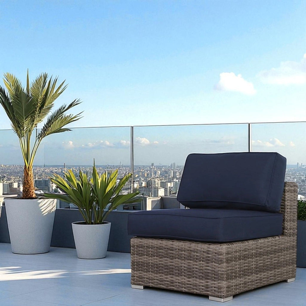 Fully Assembled Outdoor Chairs with Cushions – Set of Two