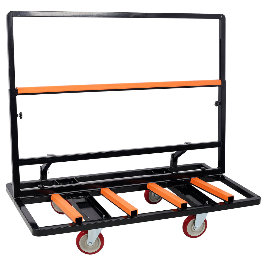 Folding Drywall Cart, 2200 LBS Utility Dolly with Swivel Casters