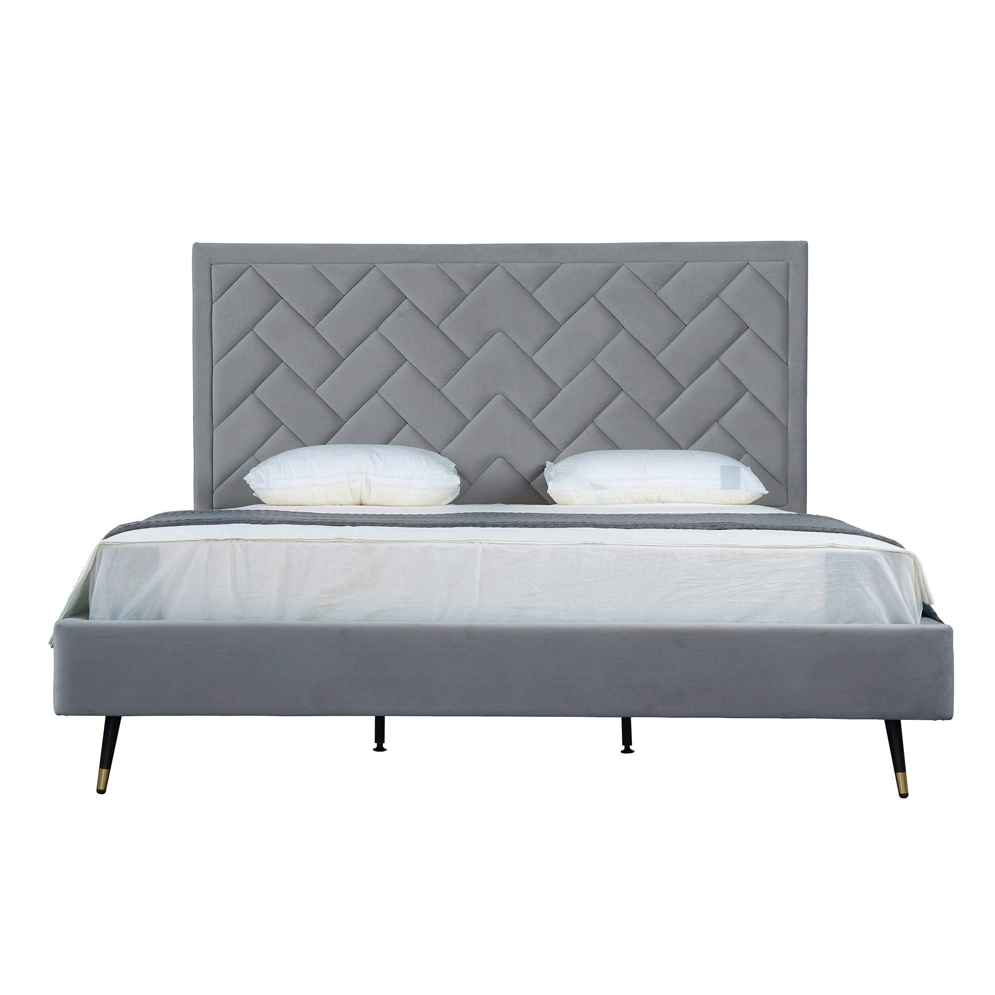 Crosby Upholstered Velvet King Bed