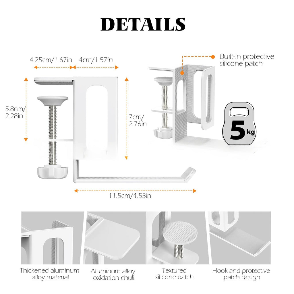 Non-Drilling Multi-Functional Side Laptop Cooling Stand