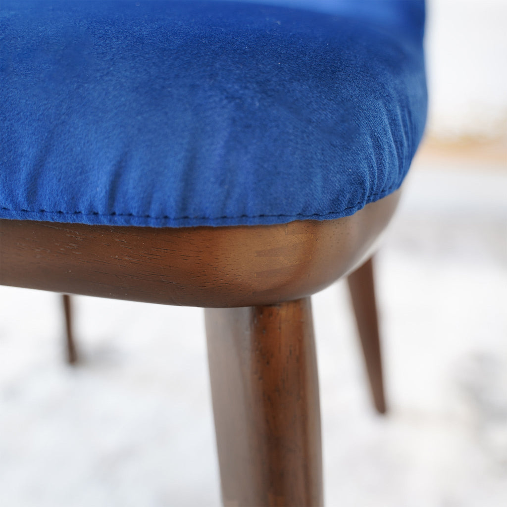 Clove Navy Blue Velvet Dining Chair Set of 2
