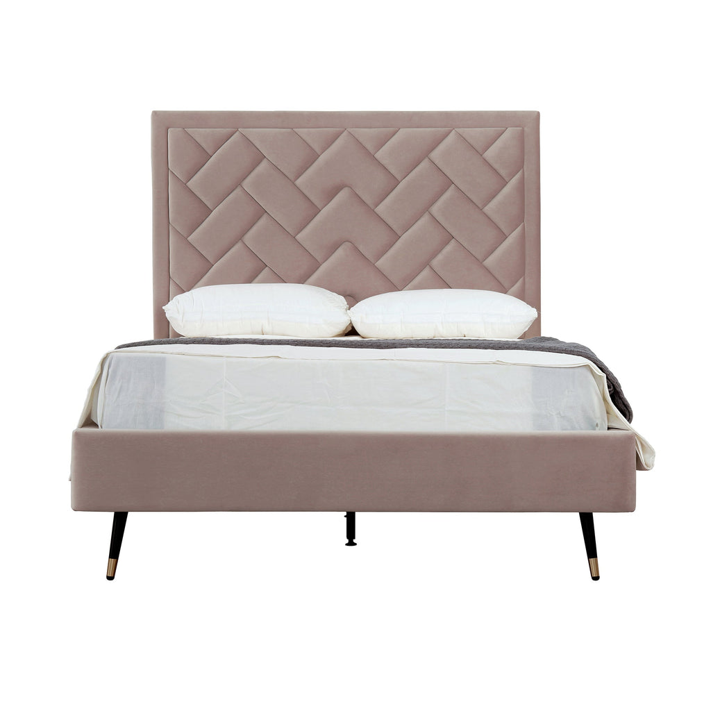 Crosby Upholstered Velvet Full Bed