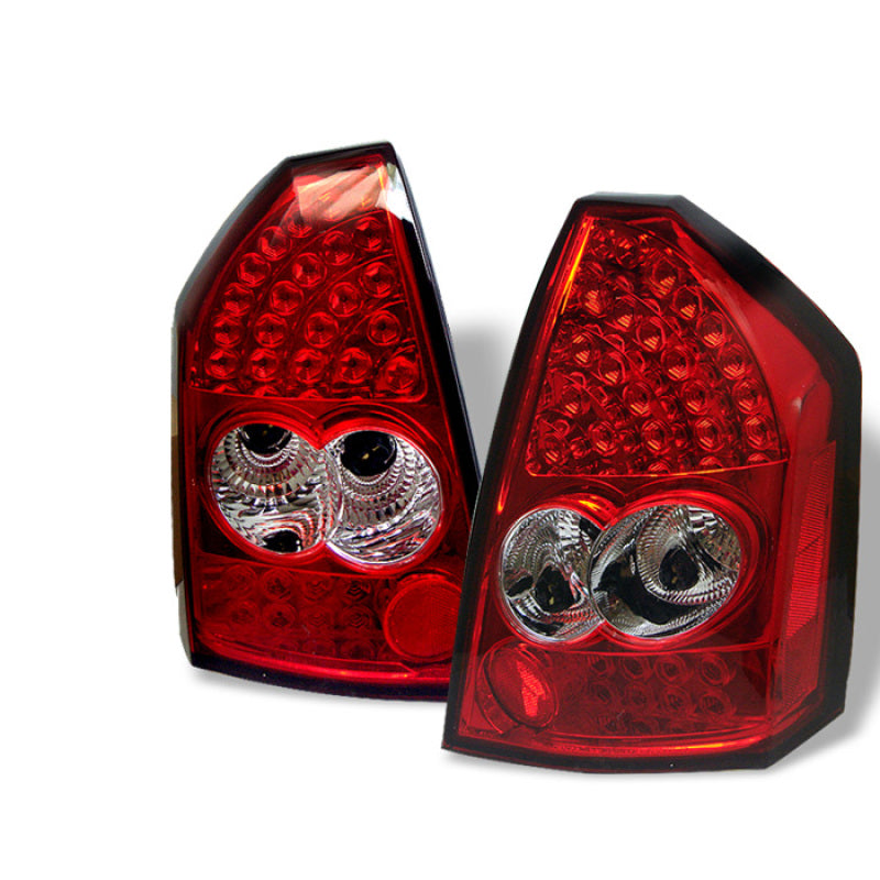 SPYDER Chrysler 300C 05-07 LED Tail Lights Red Clear ALT-YD-C305-LED-RC 5000958