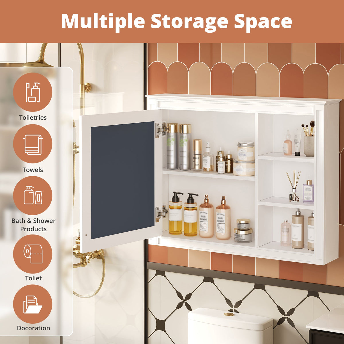36'' x 28'' Medicine Cabinet with Mirror