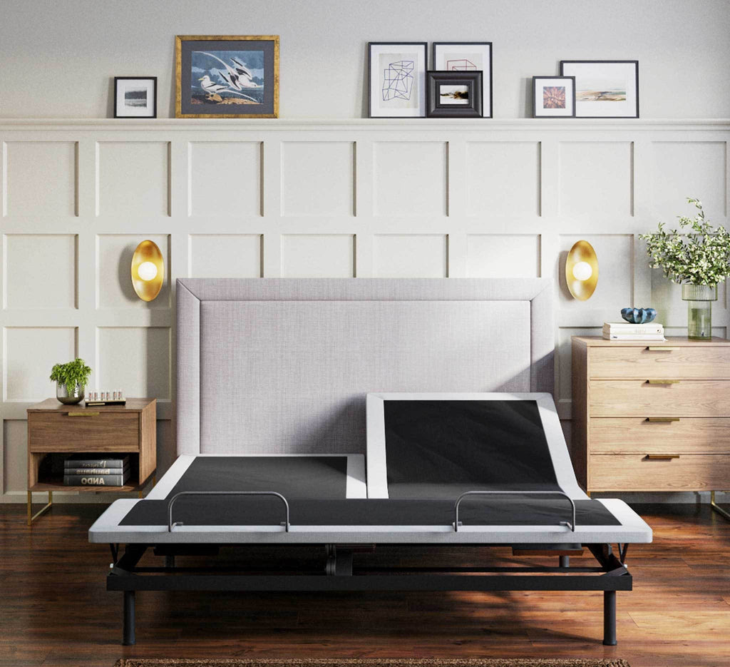 BTX4 Split Top King Adjustable Bed Base With Head and Foot Position Adjustment