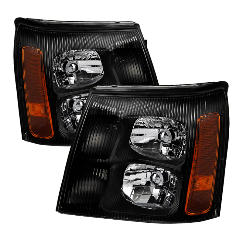 SPYDER Xtune Cadillac Escalade Hid Model Only 2003-2006 OEM Style Headlights Black HD-JH-CAES03-HID-BK 9029592
