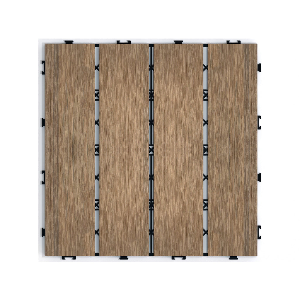WPC Wood-Plastic Composite Patio Floor Tiles