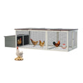 Large Wooden Chicken Coop with Nesting Box