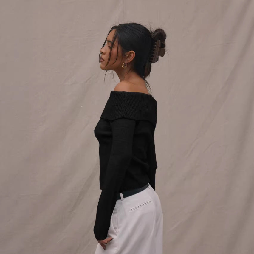 Figure-flattering Slimming Short-length Long-sleeve Top
