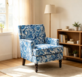 Upholstered Accent Chair, Vintage Armchair with Elegance