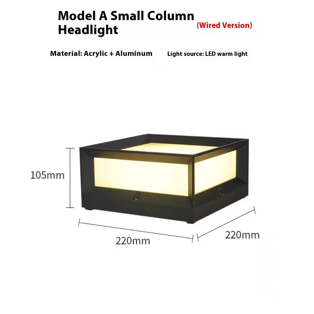LED Outdoor Waterproof Solar Column Light Door Wall