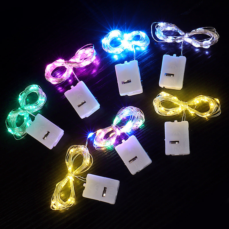 LED Small Square Box Battery-powered Colorful Ambient String Lights