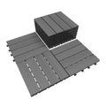 9 Pcs Interlocking Deck Tiles - Outdoor Waterproof Flooring