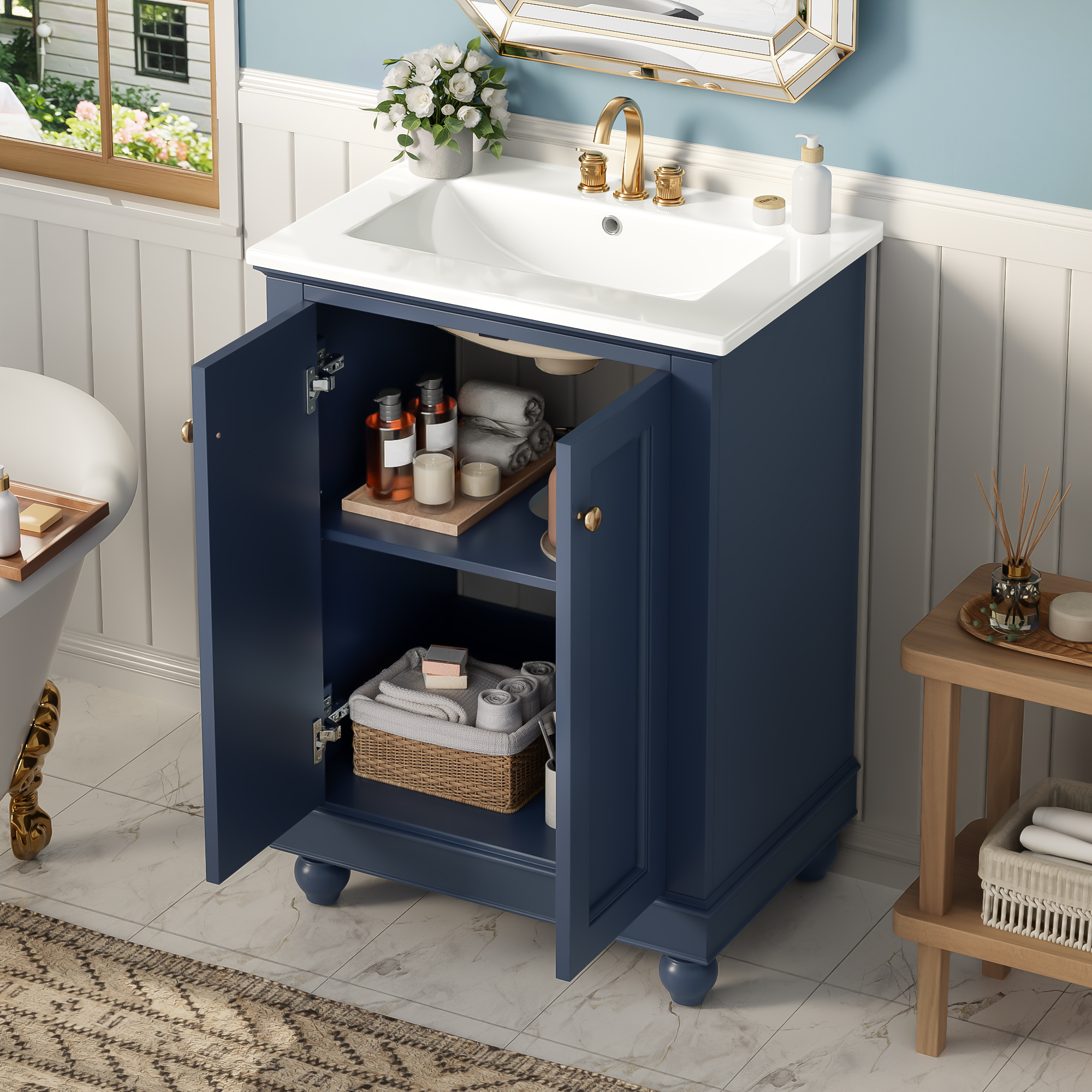 24 Inch Modern Bathroom Vanity Cabinet