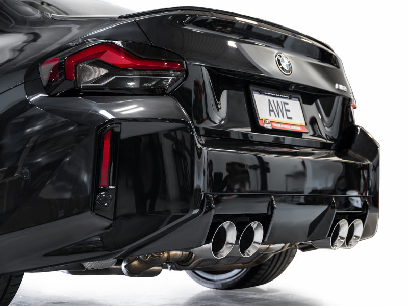 AWE Tuning 23-24 BMW G87 M2 Track Edition Exhaust - Chrome Silver Tips 3020-42487