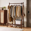 Heavy-Duty Solid Wood Freestanding Clothes Rack