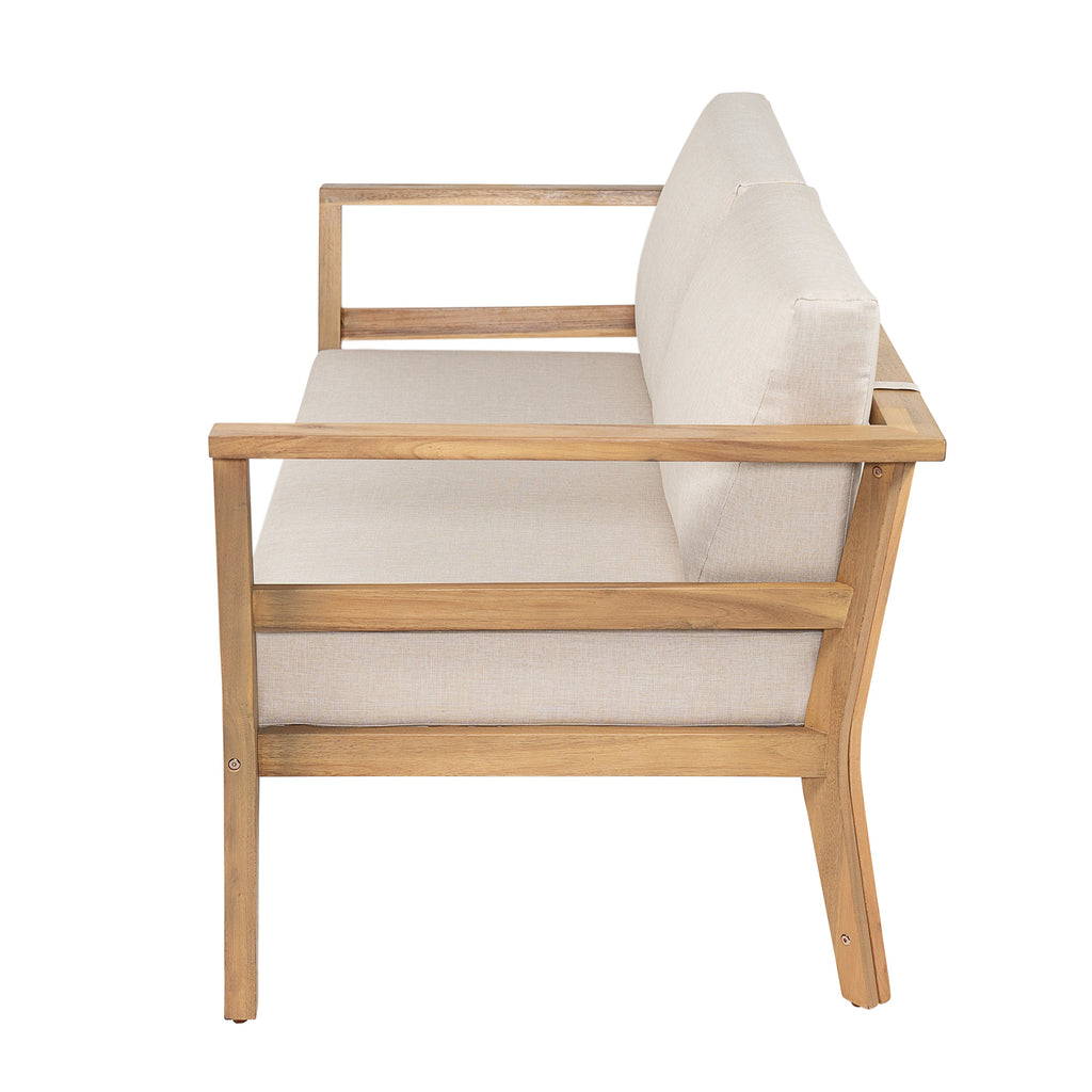 Acacia Outdoor Loveseat & Coffee Table Set for Patio