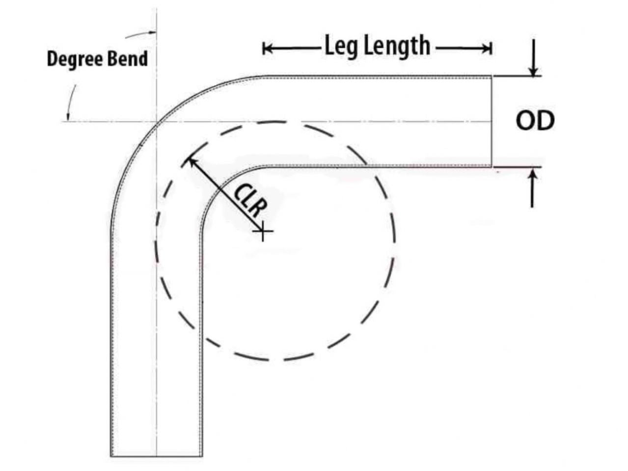 HPS Performance Products HPS 3" OD 15 Degree Bend 6061 Aluminum Elbow Pipe Tubing 16 Gauge w/ 4-3/4" CLR