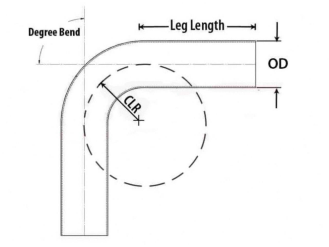 HPS Performance Products HPS 2-1/4" OD 135 Degree Bend 6061 Aluminum Elbow Pipe Tubing 16 Gauge w/ 3" CLR