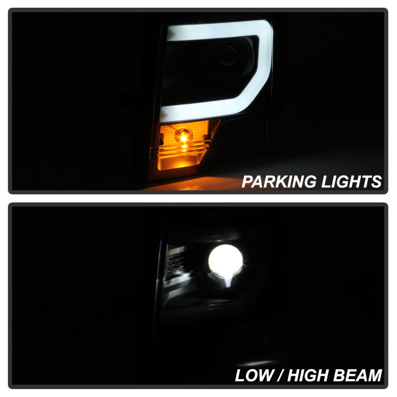 Spyder Ford F150 09-14 Halogen Light Bar Projector Headlights Black PRO-YD-FF15009PL-BK 5087577