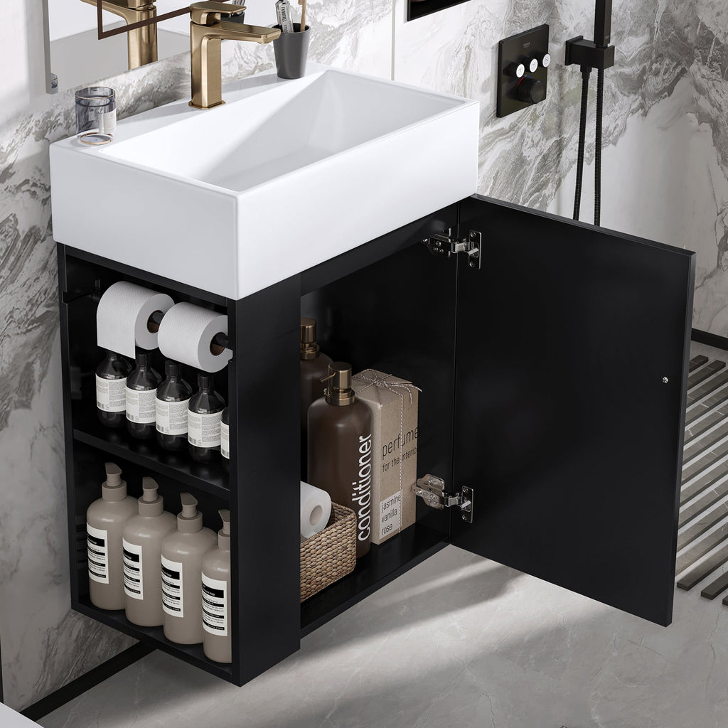 20 Inch Bathroom Vanity With Ceramic Sink