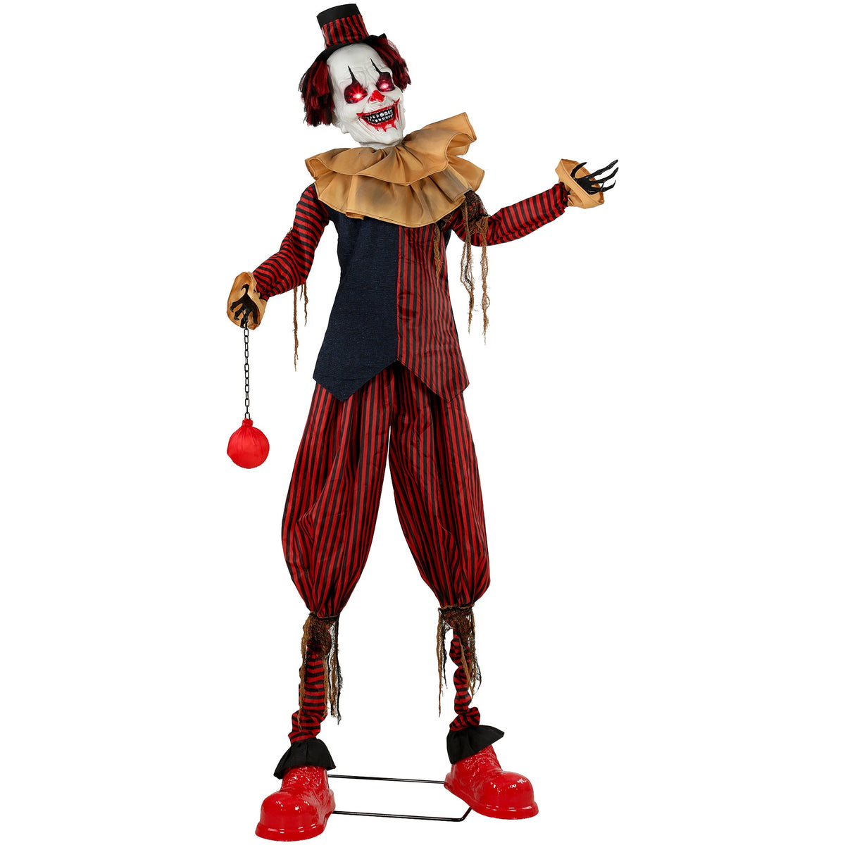 HOMCOM 95" Animated Clown Halloween Decoration