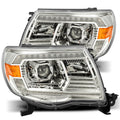 AlphaRex 05-11 Toyota Tacoma LUXX LED Projector Headlights Plank Style Chrome w/Activation Light/DRL 880740 *Discontinued