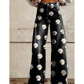 Women's Thin Faux Denim Straight-leg Pants